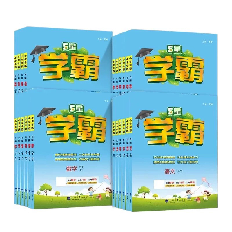2026春 小学【下册】5星学霸 同步课时练 1-6年级语数英 4f