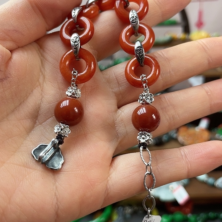 宿***聊翡翠未镶嵌手链饰品