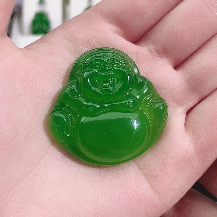 迷***！玛瑙/玉髓未镶嵌戒指纯天然珠宝玉石正品裸佛吊坠配绳