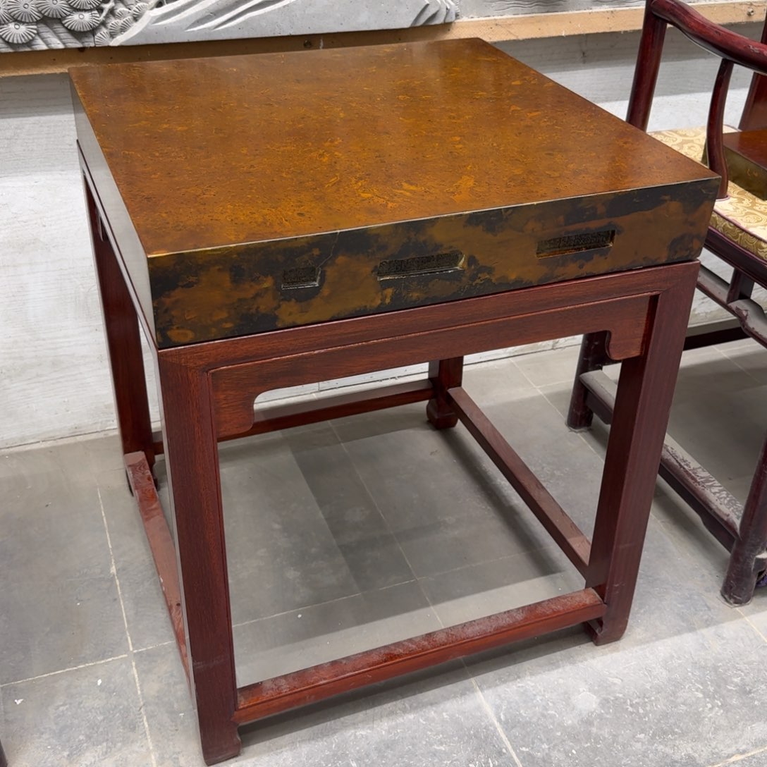 砖雕57x57 古铜色 一套 高66cm