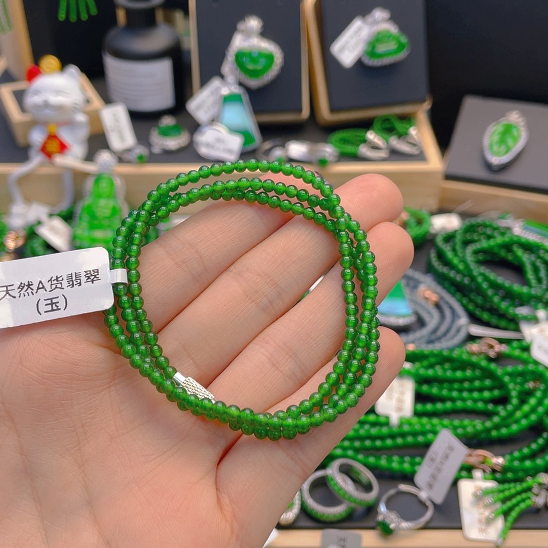翡翠手链未镶嵌小****绪项链卡3
