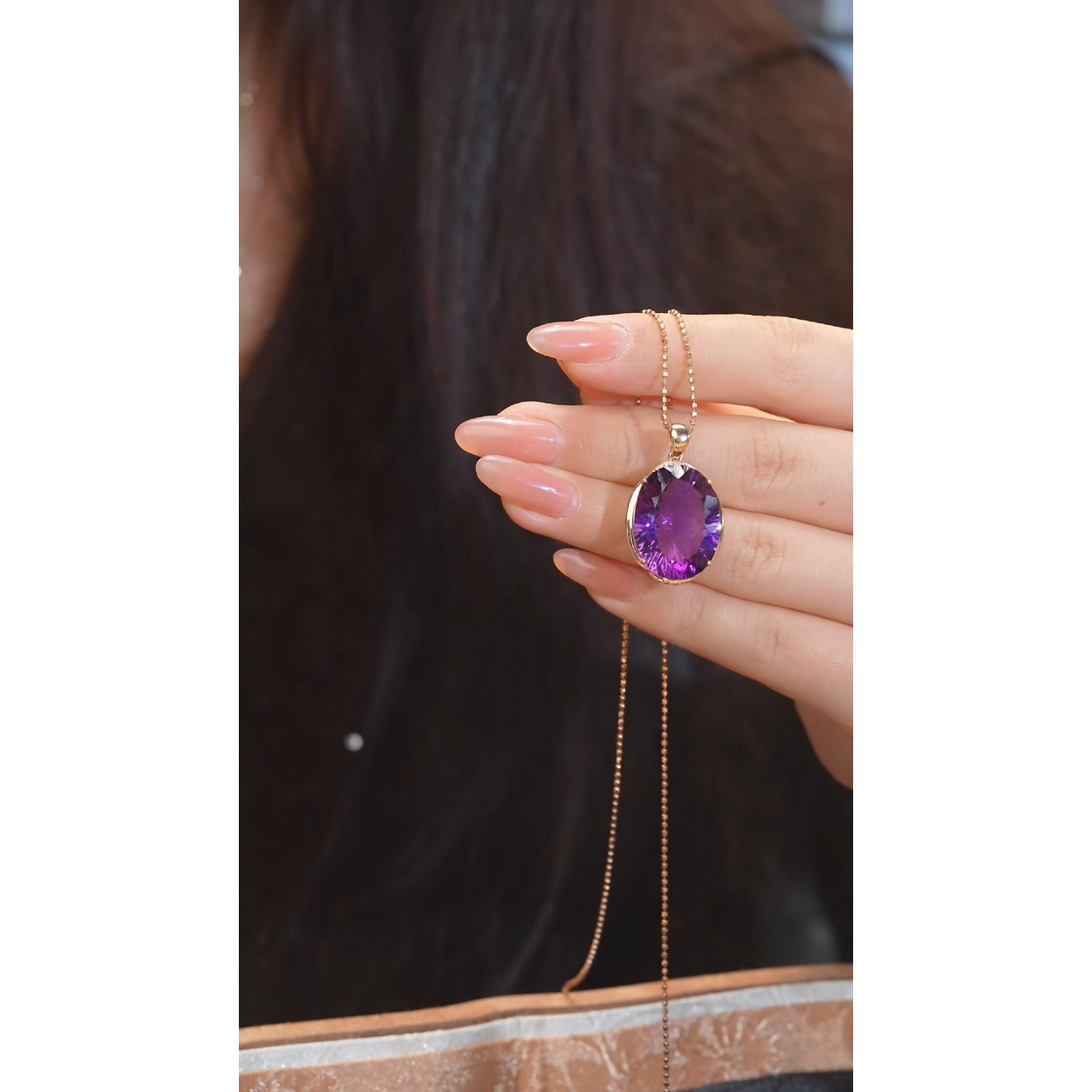 水晶吊坠不含链18K金镶嵌（19ct）@@S1260