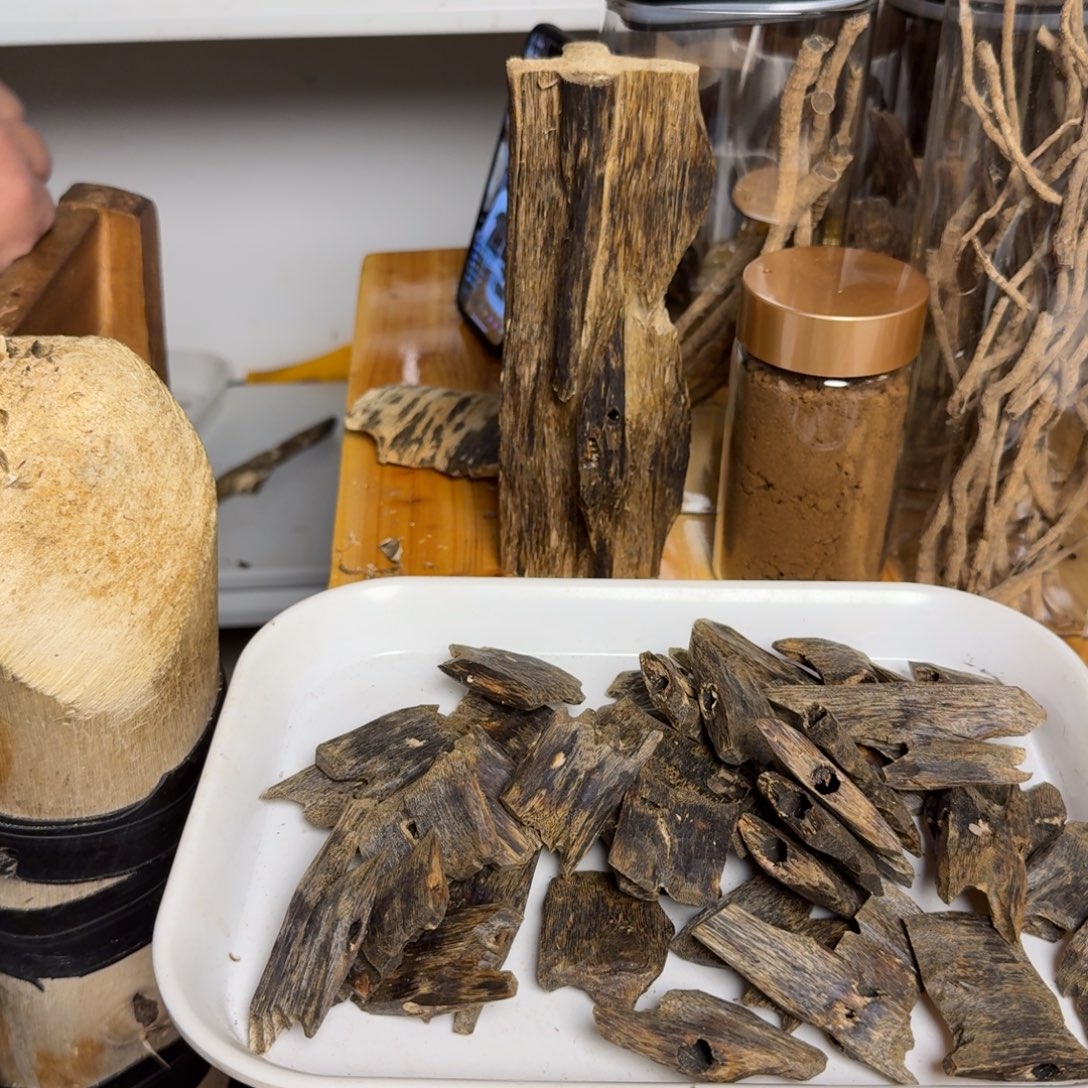 沉香张勺子颗粒203克