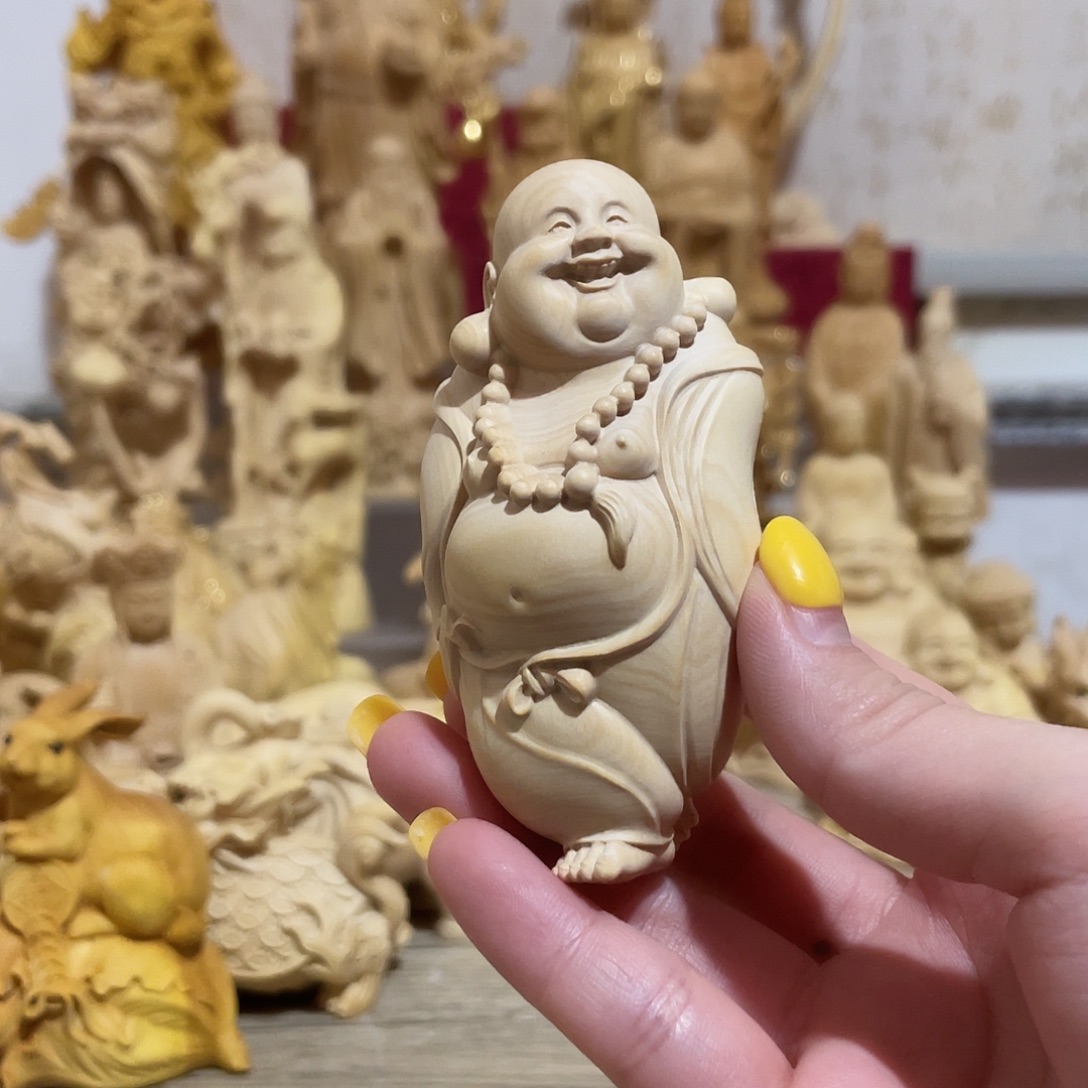 黄杨木弥勒佛手把小叶黄杨木