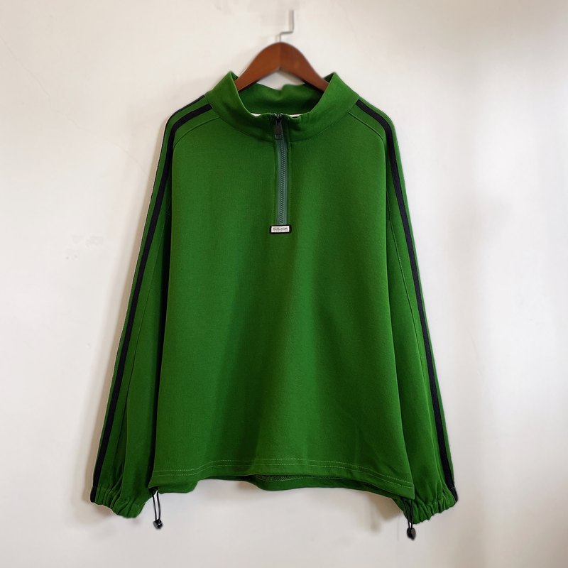 春季新款时尚简约休闲卫衣长袖百搭绿色宽松2025女士新款YX105006