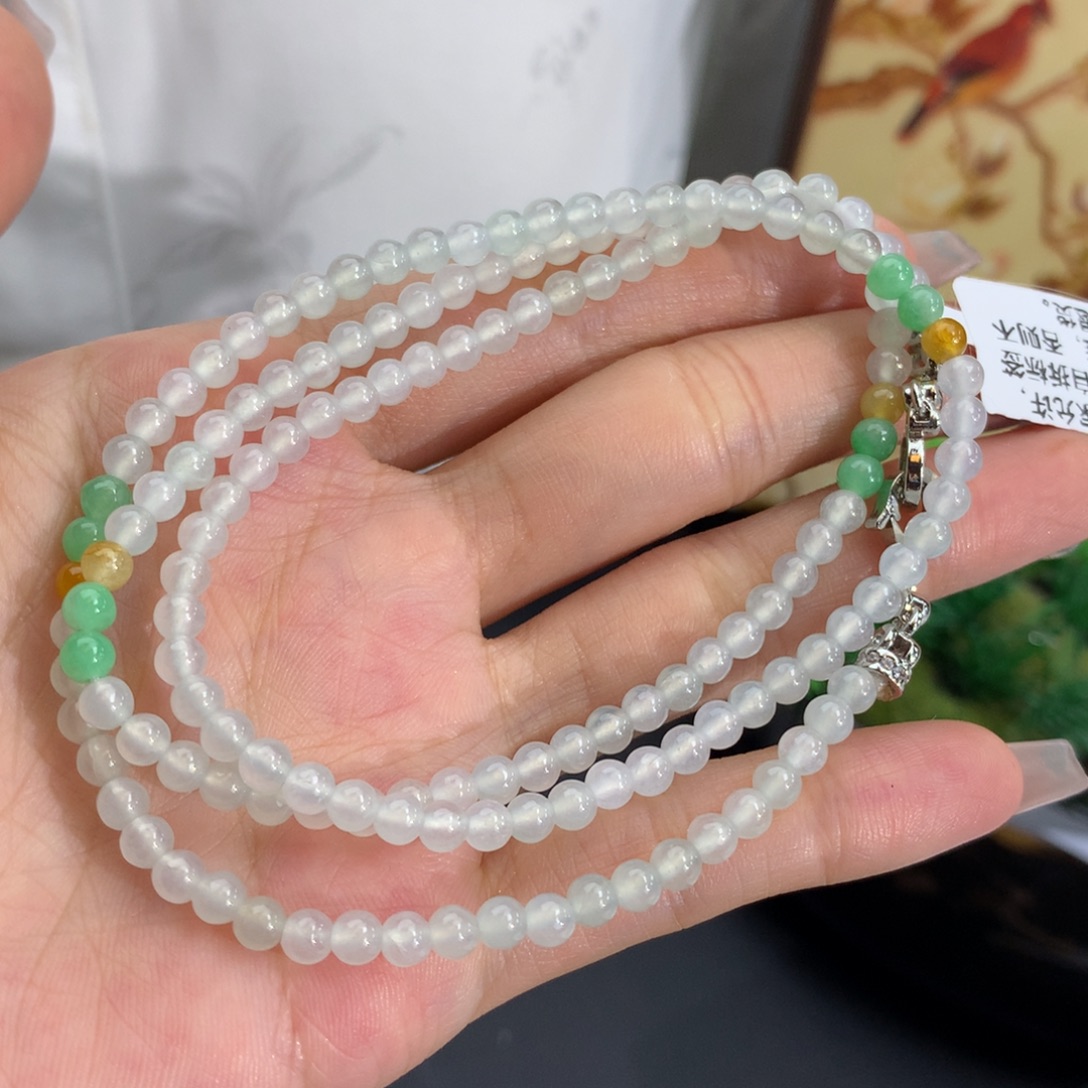 未镶嵌手串翡翠卡4冰胶项链
