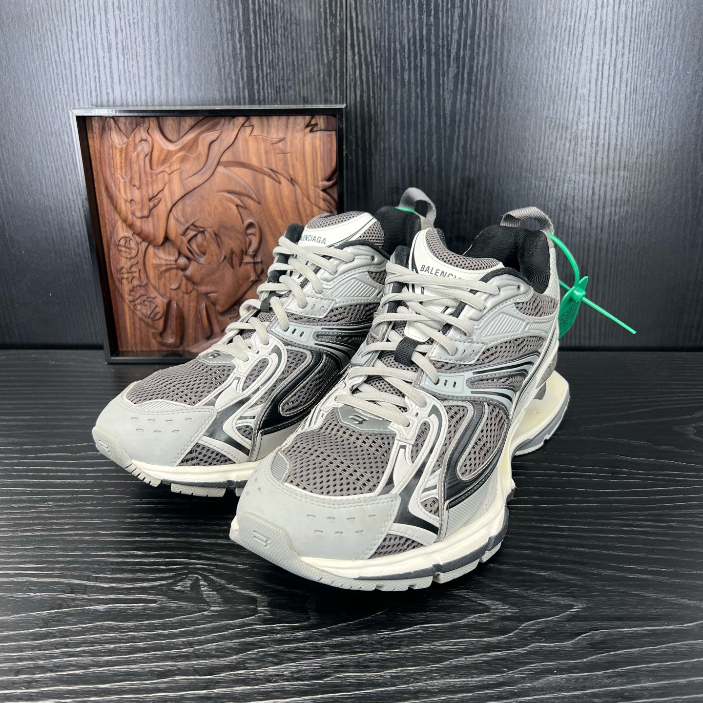 95新 Balenciaga/巴黎世家 43码x-pander弹簧鞋灰二手男鞋CH23443