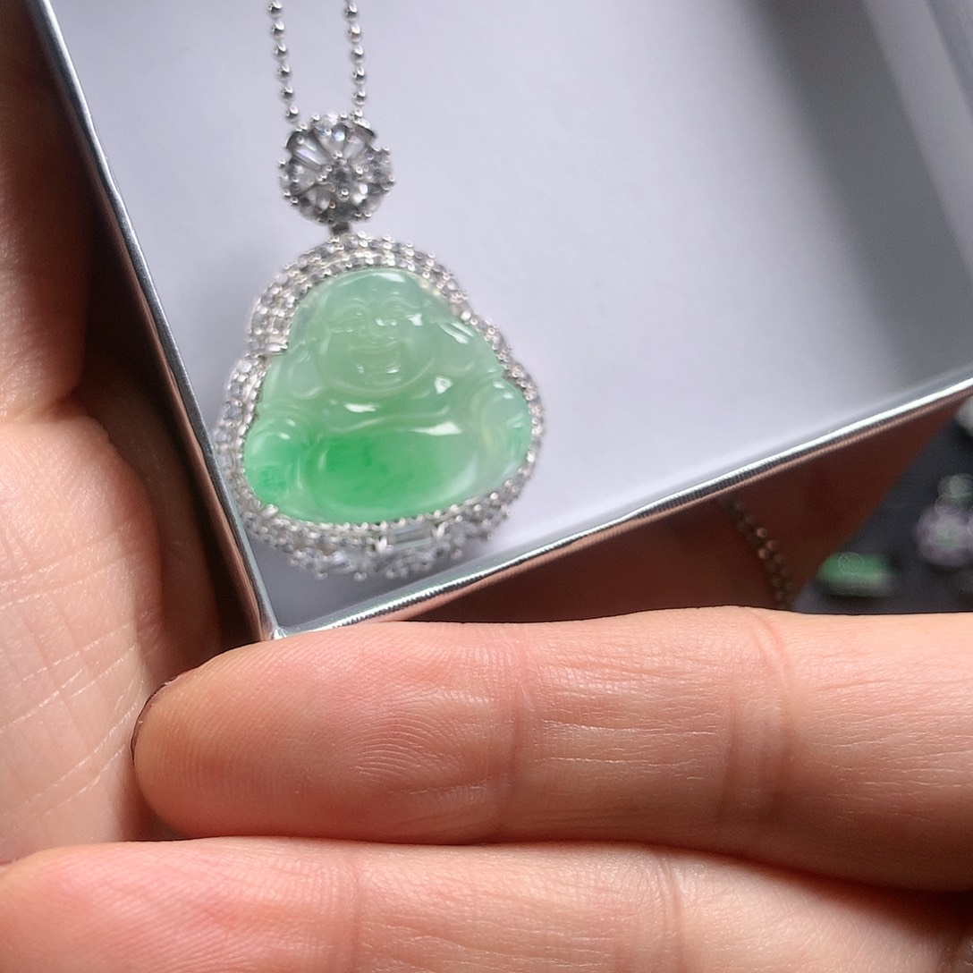 翡翠银S925镶嵌颈饰1111111