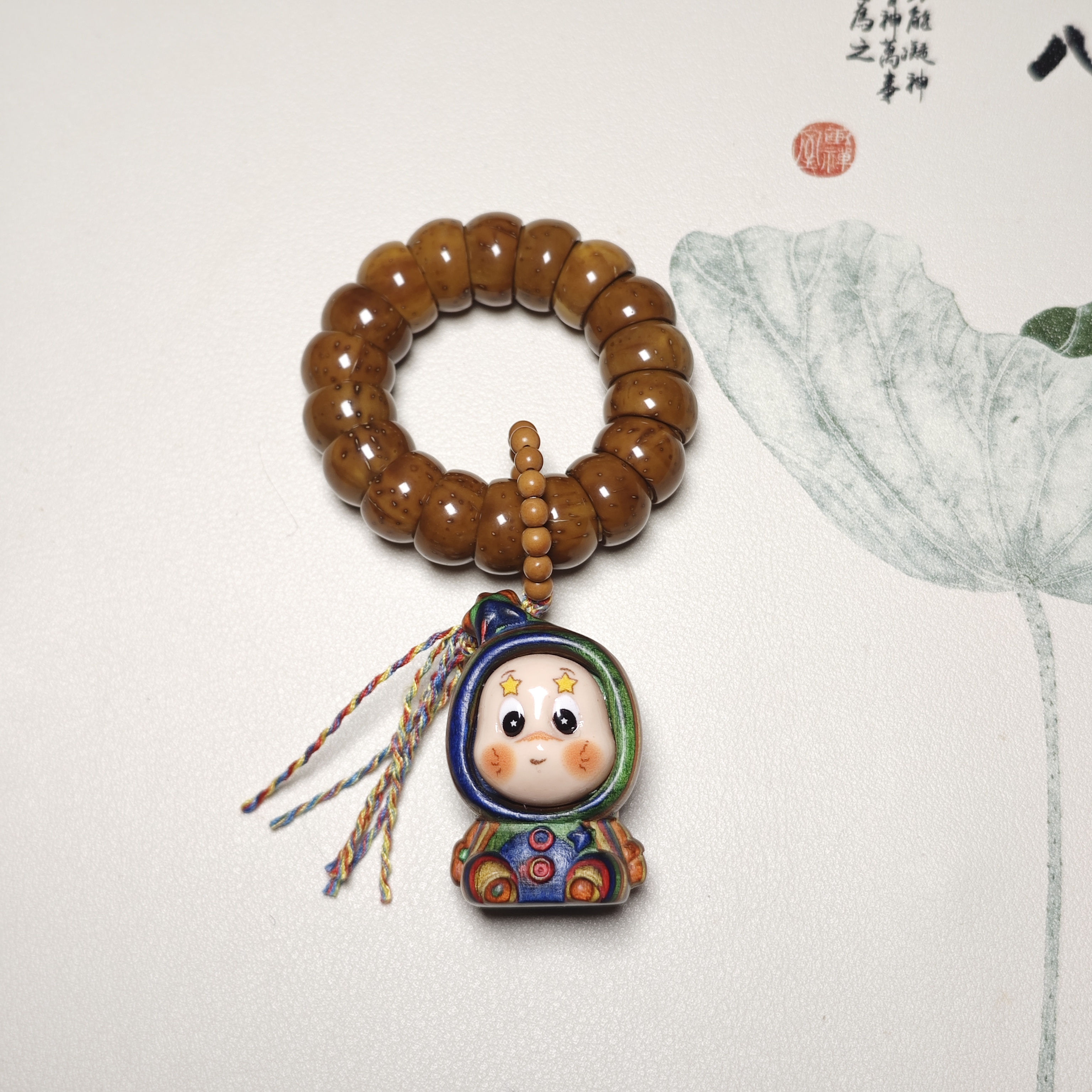 原创变色天然猴头核桃屁桃手捻紫金鼠饭碗碗肠手把件绕指柔星星人