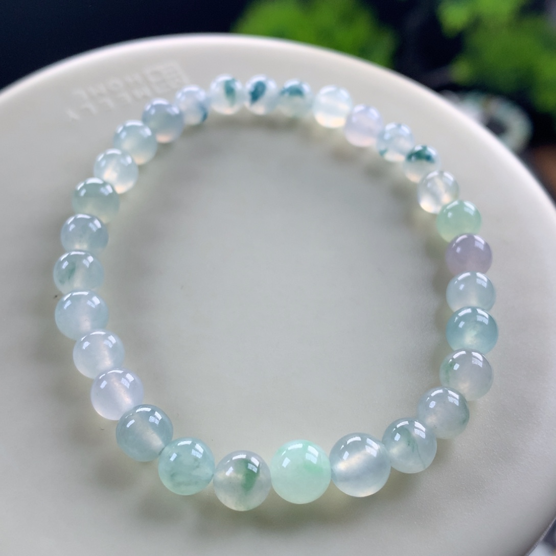 翡翠未镶嵌手链卡5.3～6.3