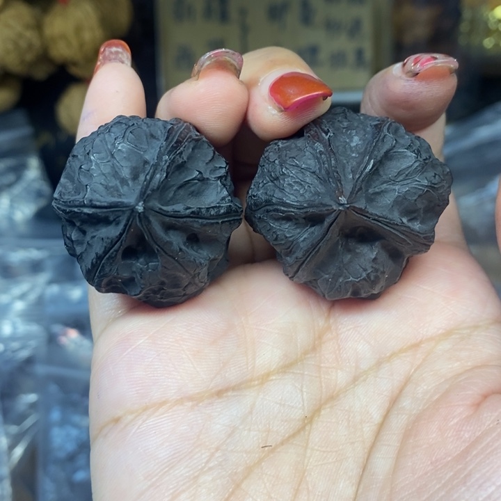 文玩核桃吊坠43海星五棱地闷