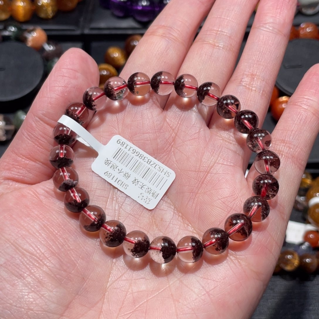 手链水晶未镶嵌红幽灵8mm