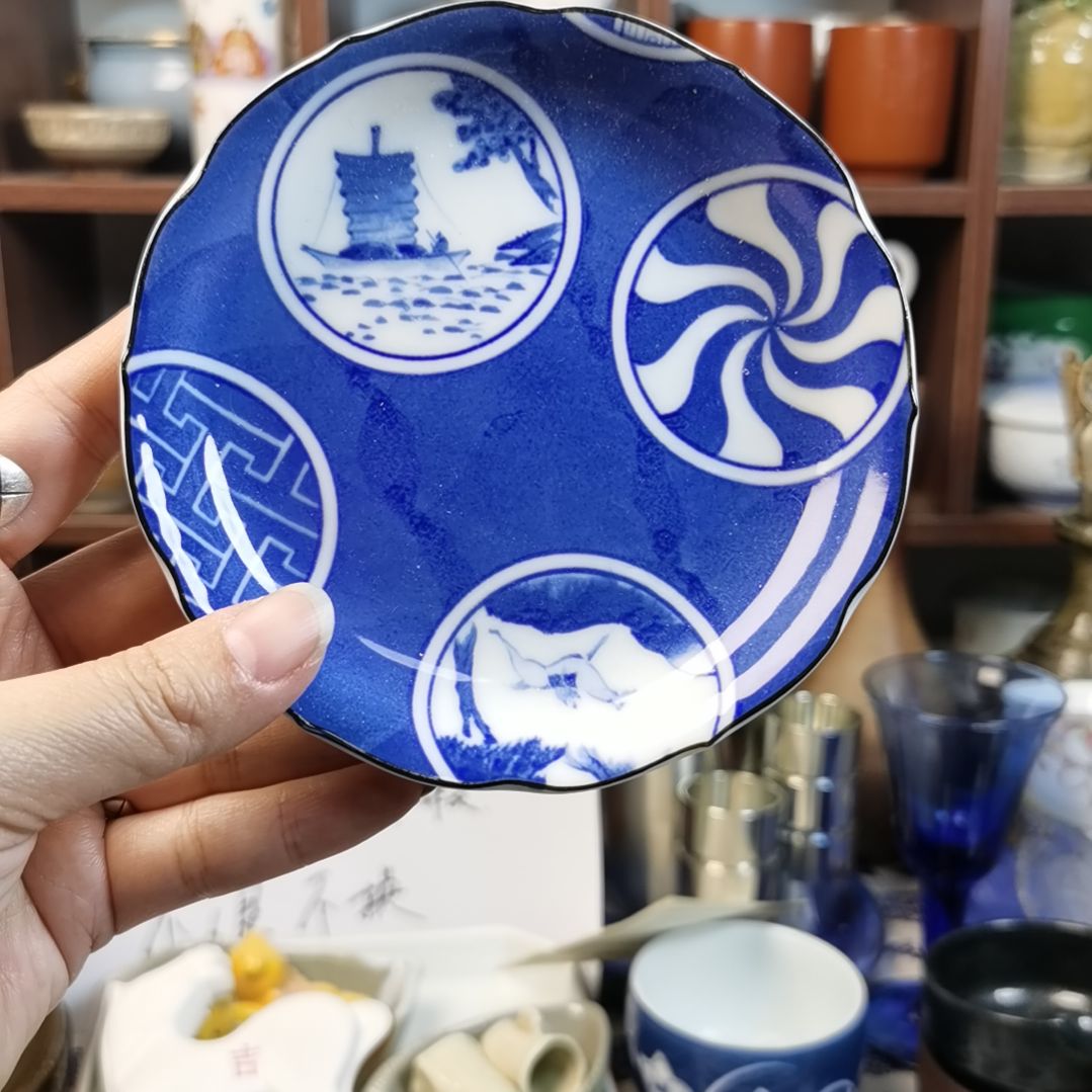 紫砂茶案陶瓷杯子碟子碗静