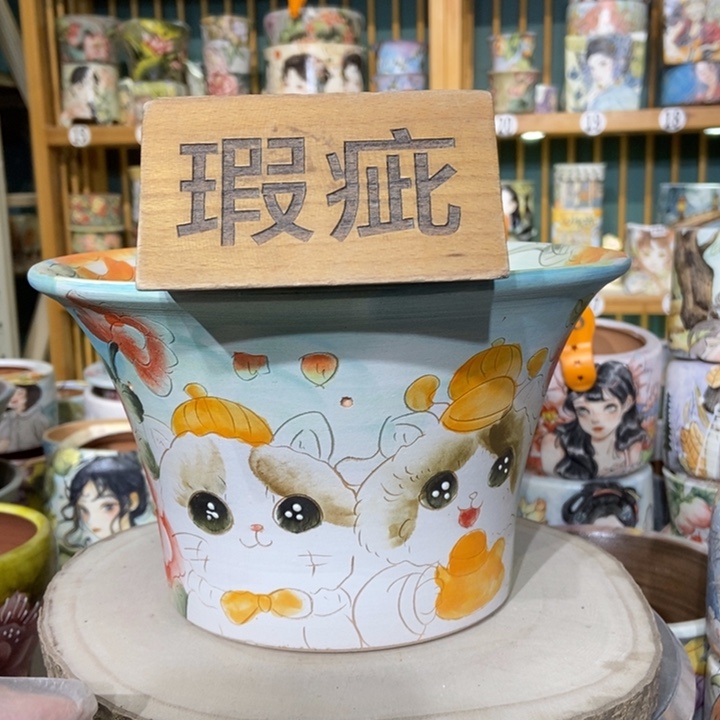 红陶景德镇艺术手绘作品