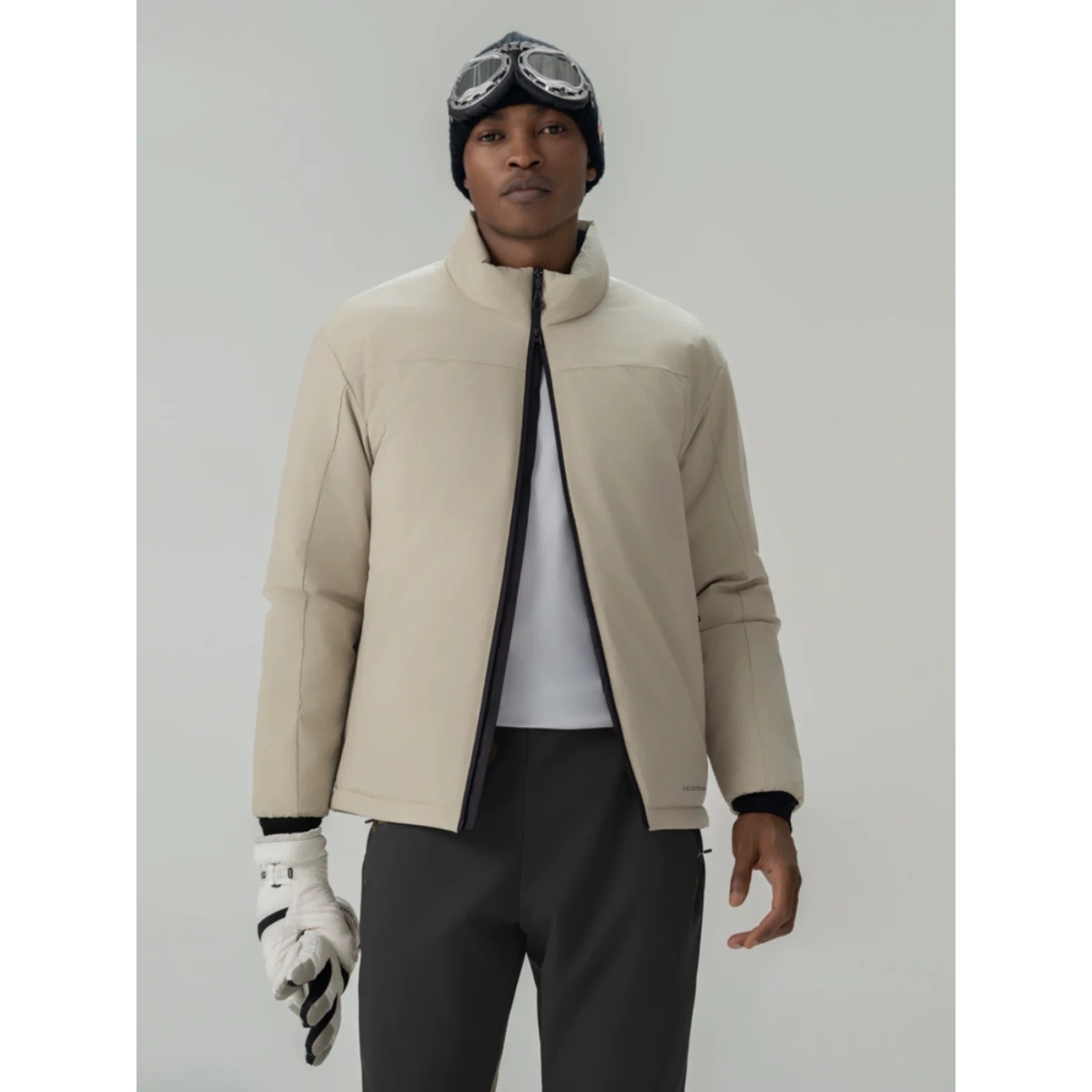 军鸟！男款科技防泼水防风立领休闲保暖棉服 G4899