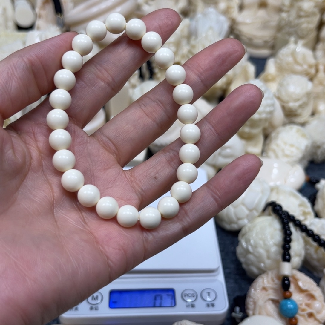 蝰***蛇猛犸象牙把件0.8单圈