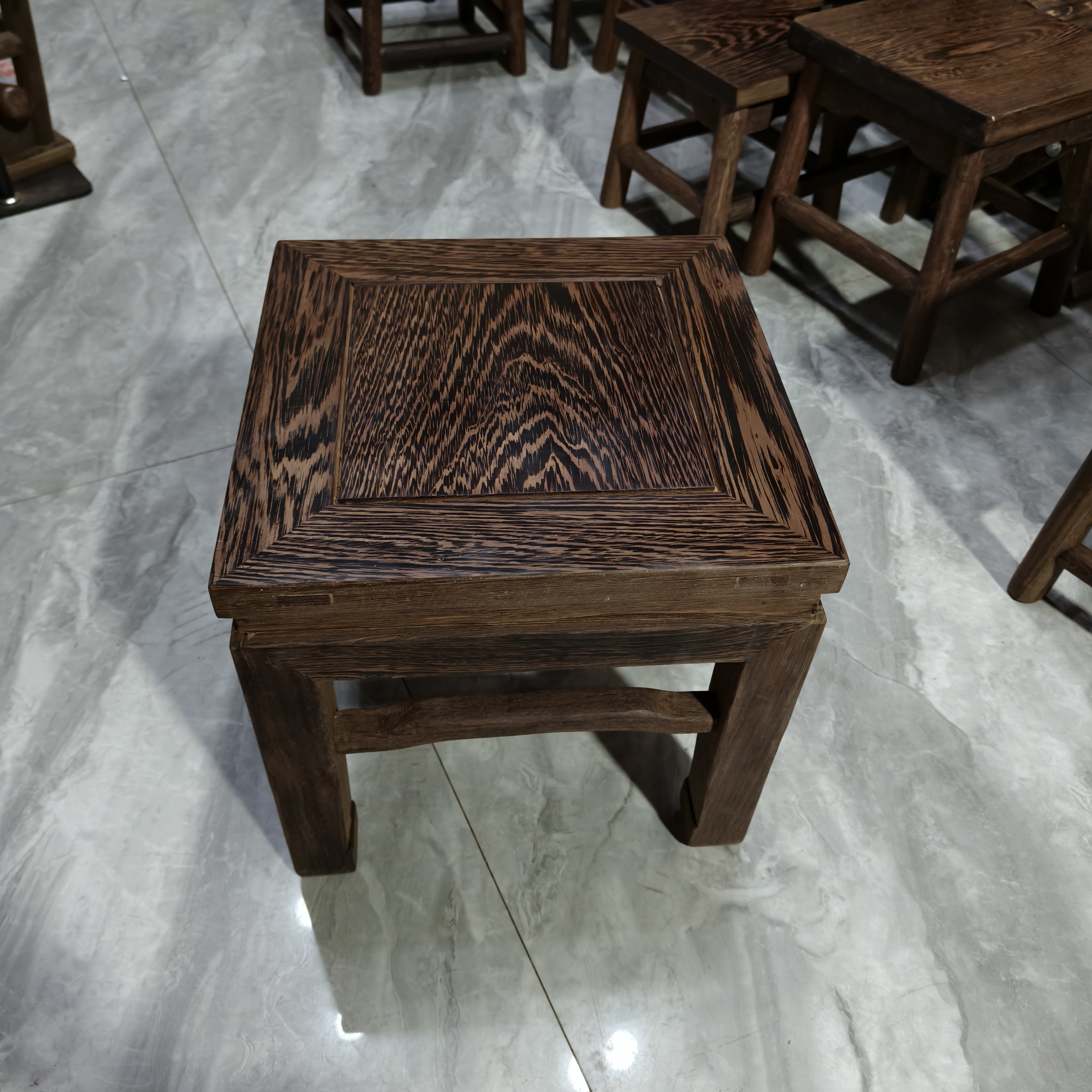 鸡翅木实木方凳茶几木凳红木家具板凳成用凳子高方凳客厅家具用品