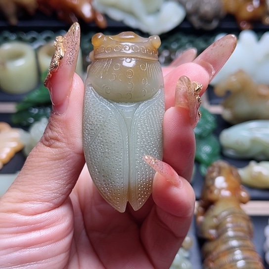 【闪购商品】和田玉吊坠(不含链)未镶嵌远**叶