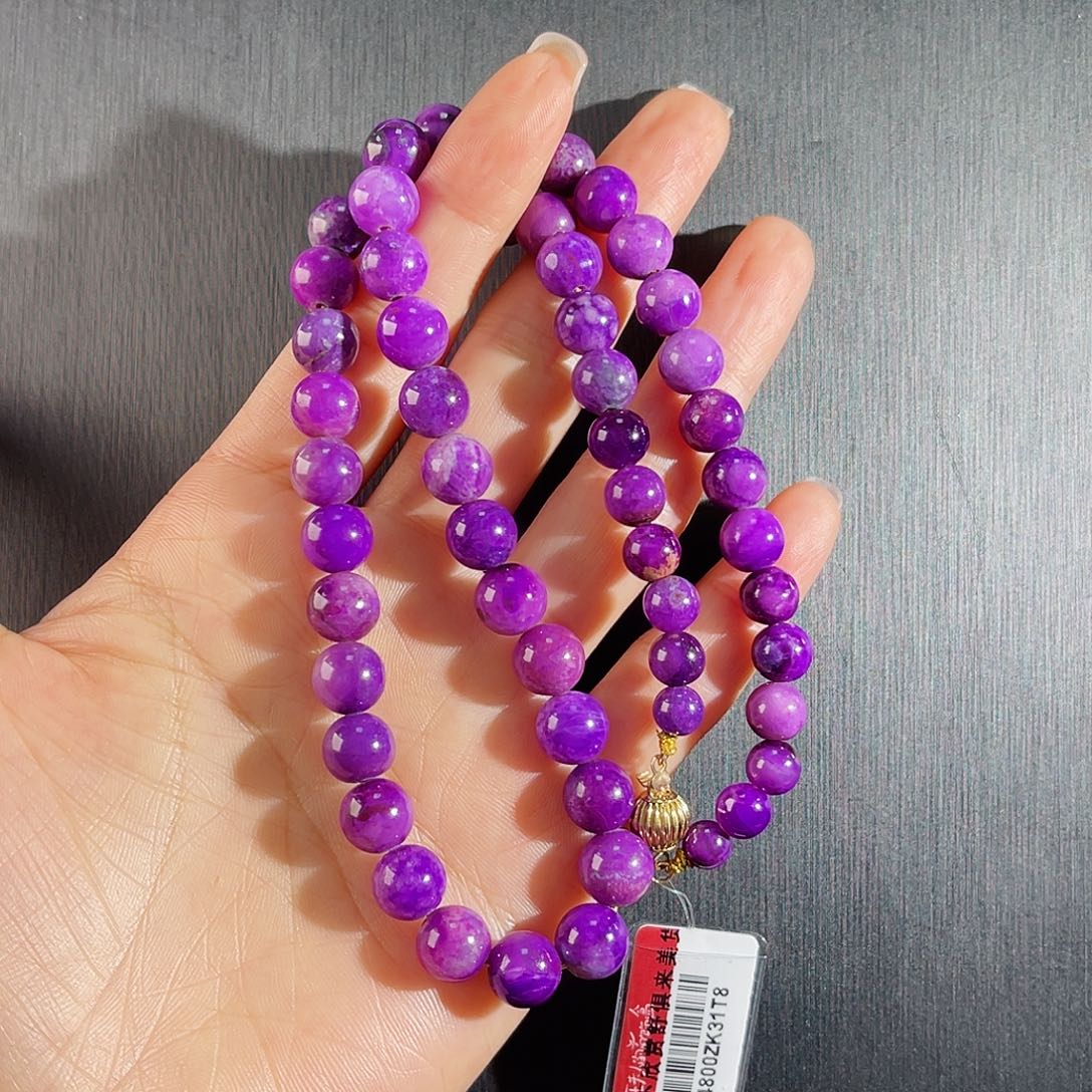 苏纪石（舒俱来）南非舒俱来老矿料项链k金未镶嵌