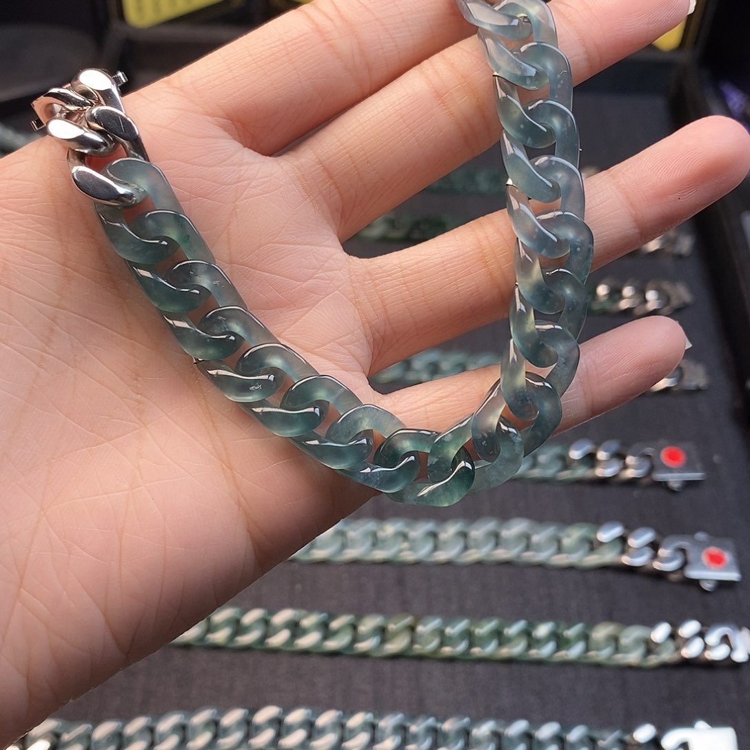 翡翠未镶嵌手链翡翠手链