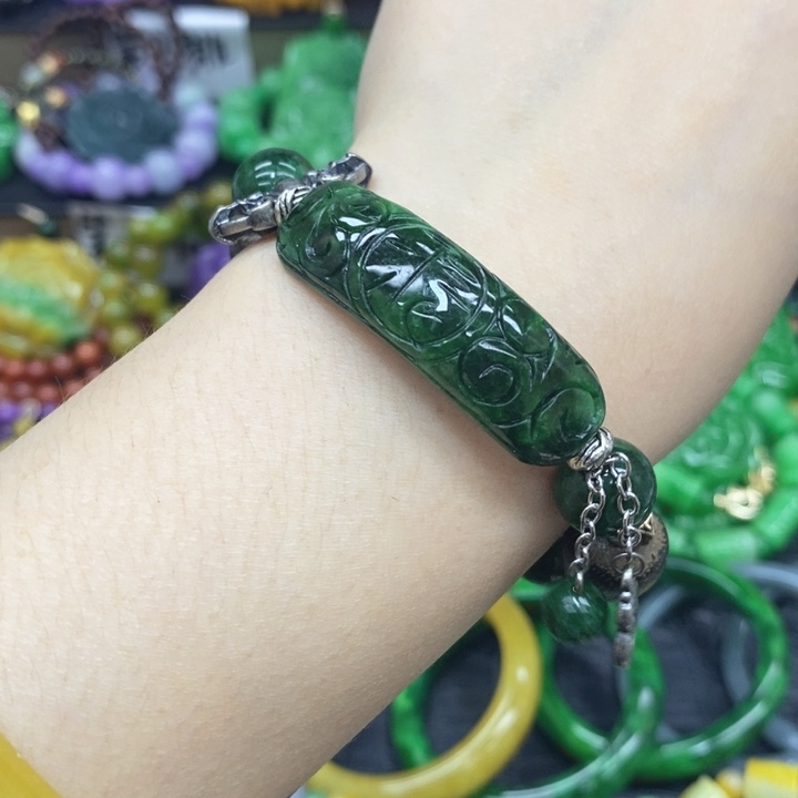 翡翠未镶嵌颈饰手链36