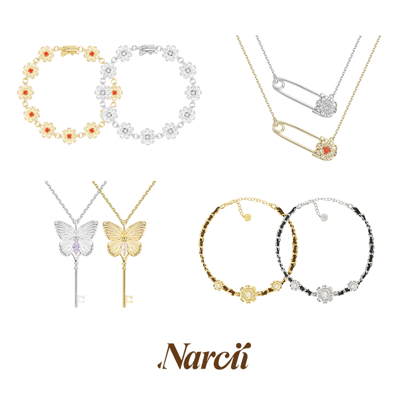 铜合金锆石手链 NARCII灿烂非洲菊手链女小众原创甜美ins感手链