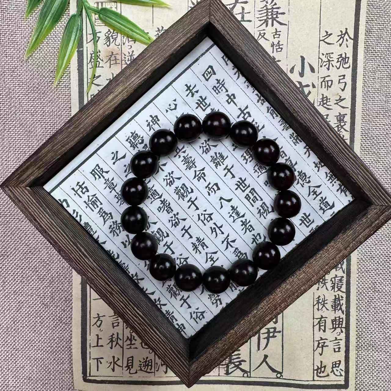 【芸奇】印度小叶紫檀1.2金星单圈文玩手串（003）