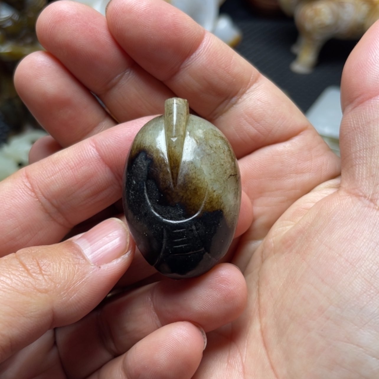 【闪购商品】和田玉挂件未镶嵌田**型