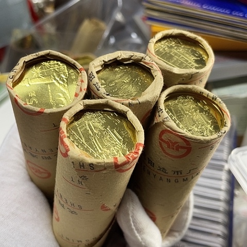其他普通金属台湾风光纪念币套卷，，，，，