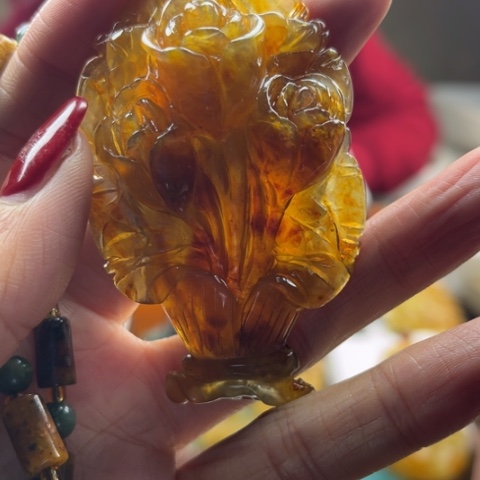 岫玉挂件未镶嵌我***欣挂件