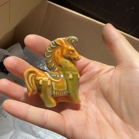 瓷片国营厂库存摆件