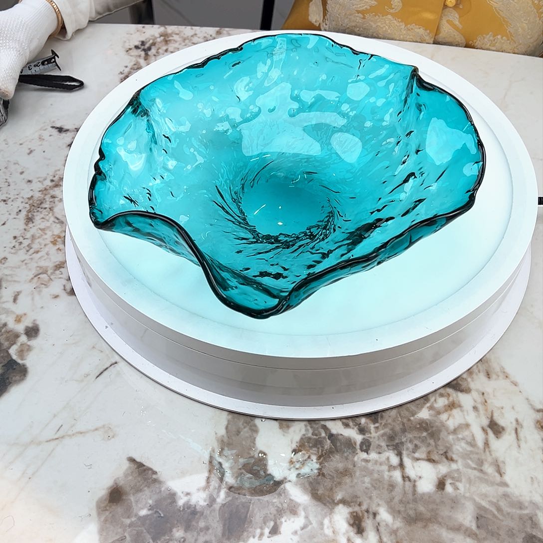 茶盏琉璃水晶果盘