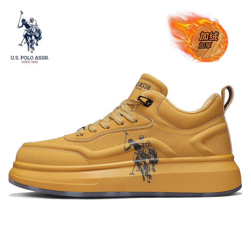 U.S. POLO ASSN.冬季新款潮流休闲鞋，果冻大底+厚底设计！百搭潮鞋