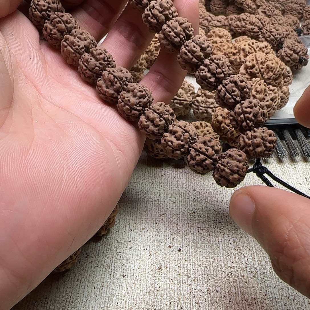 洋***坨金刚菩提手串1原生态最强梅花