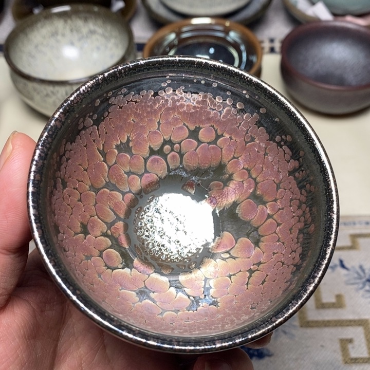 茶盏盏心茶器放漏了