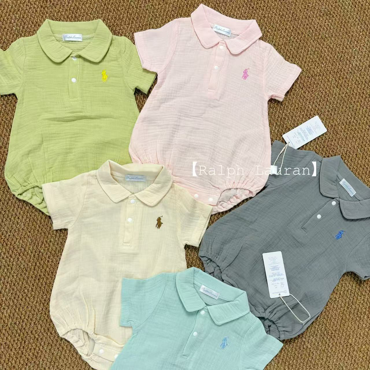 小不点点儿～婴儿爬服包屁扣号链接长袖纯棉幼儿印花卡通宝宝满印