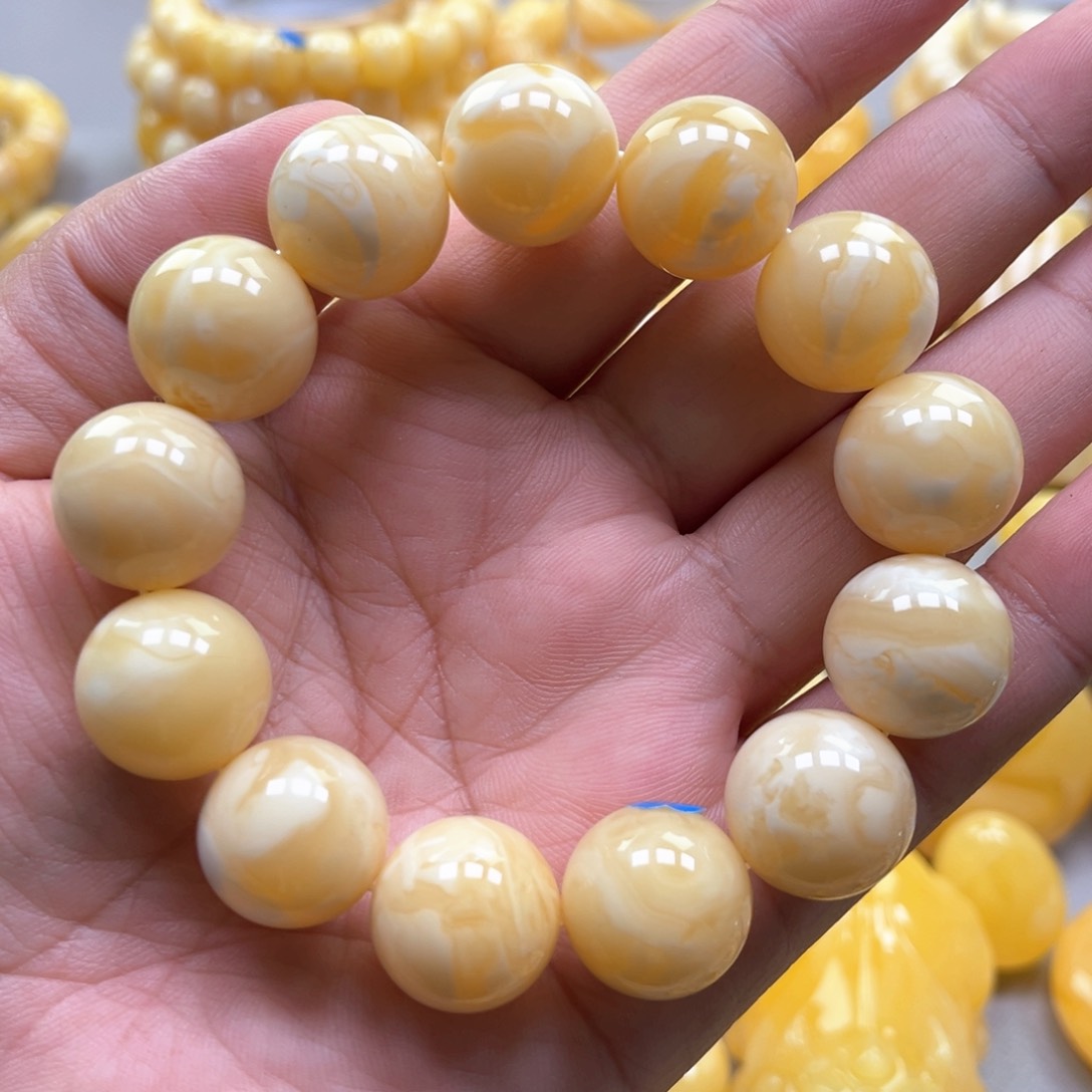 琥珀手链未镶嵌手串