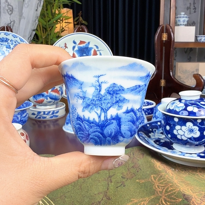 杯子景德镇陶瓷手工手绘