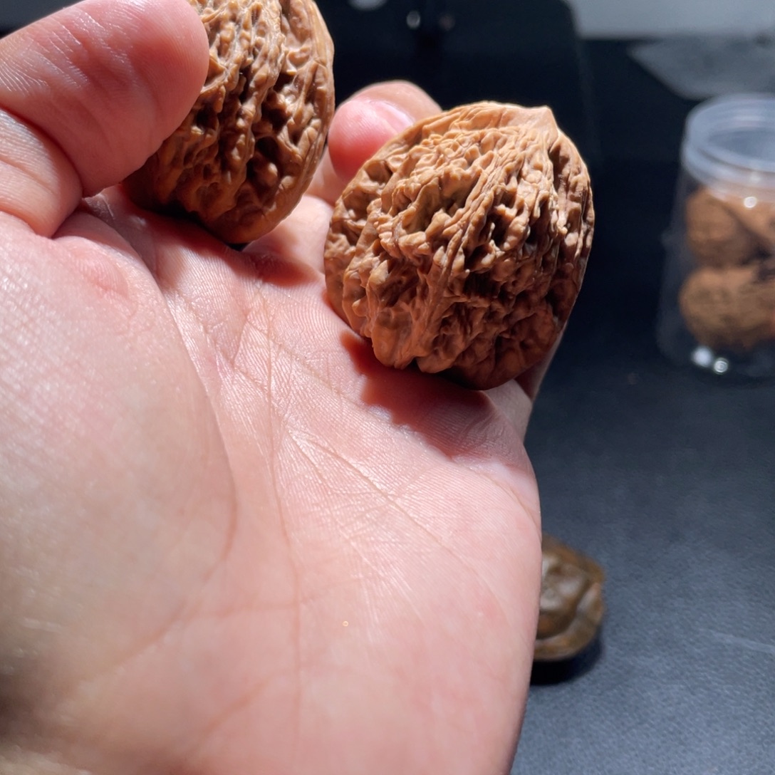 秋***叶吊坠文玩核桃虎头