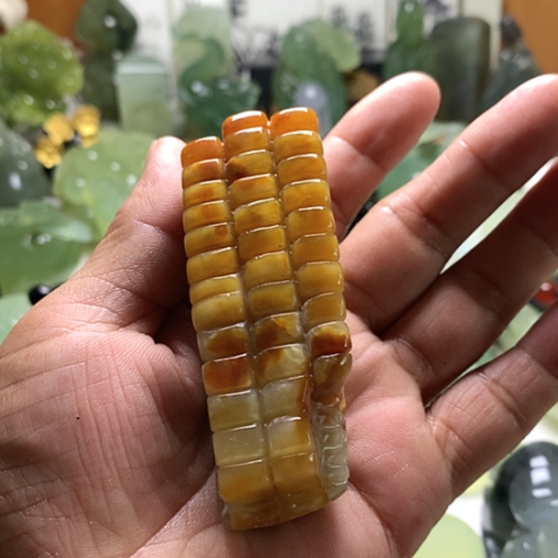 【闪购商品】蛇纹石玉未镶嵌颈饰