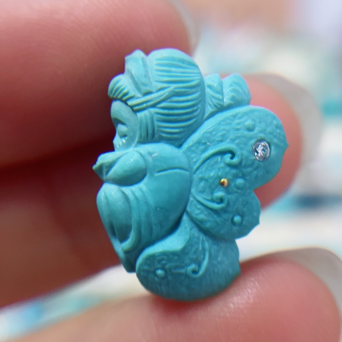 绿松石珠宝奇石未镶嵌