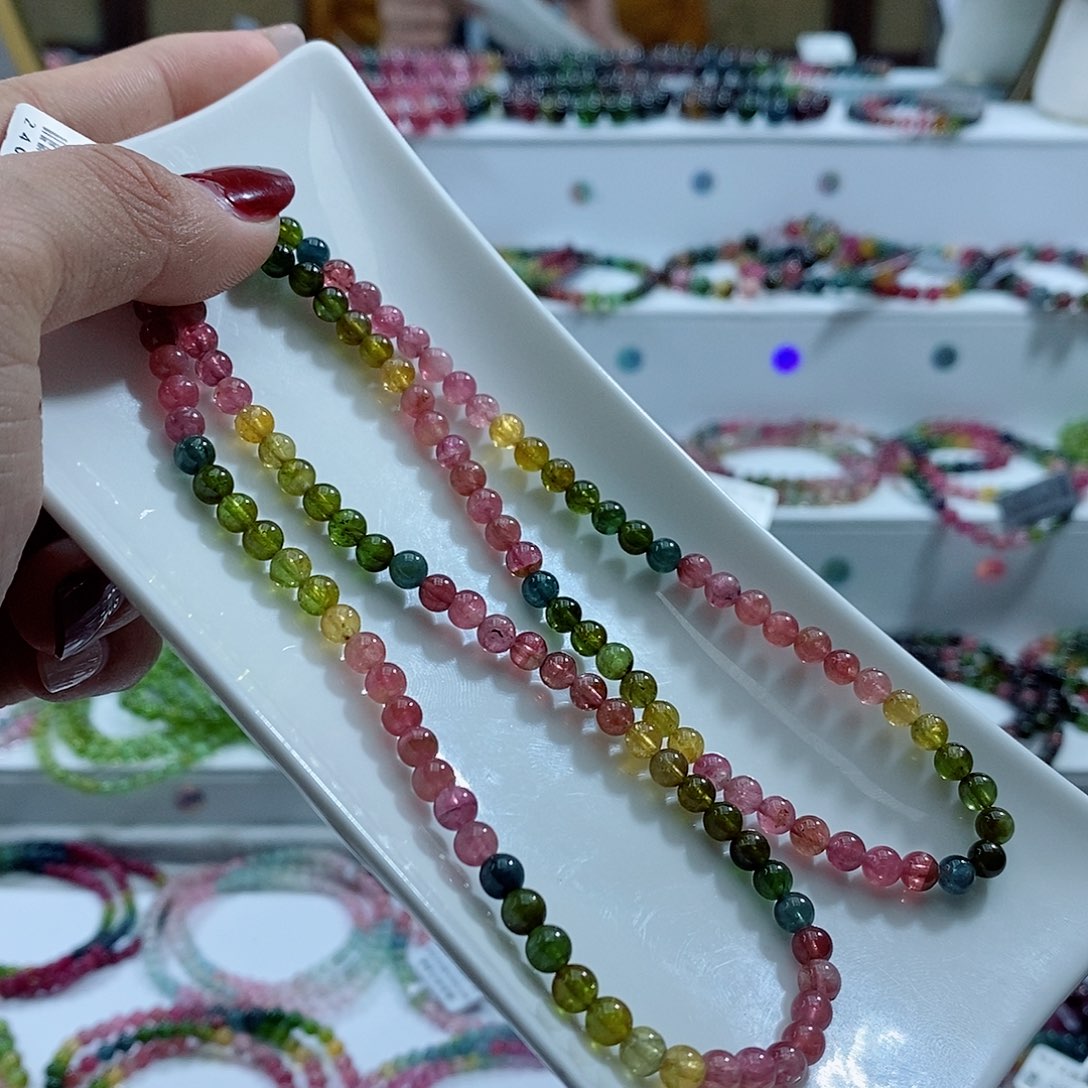 碧玺手链未镶嵌多样性发一条