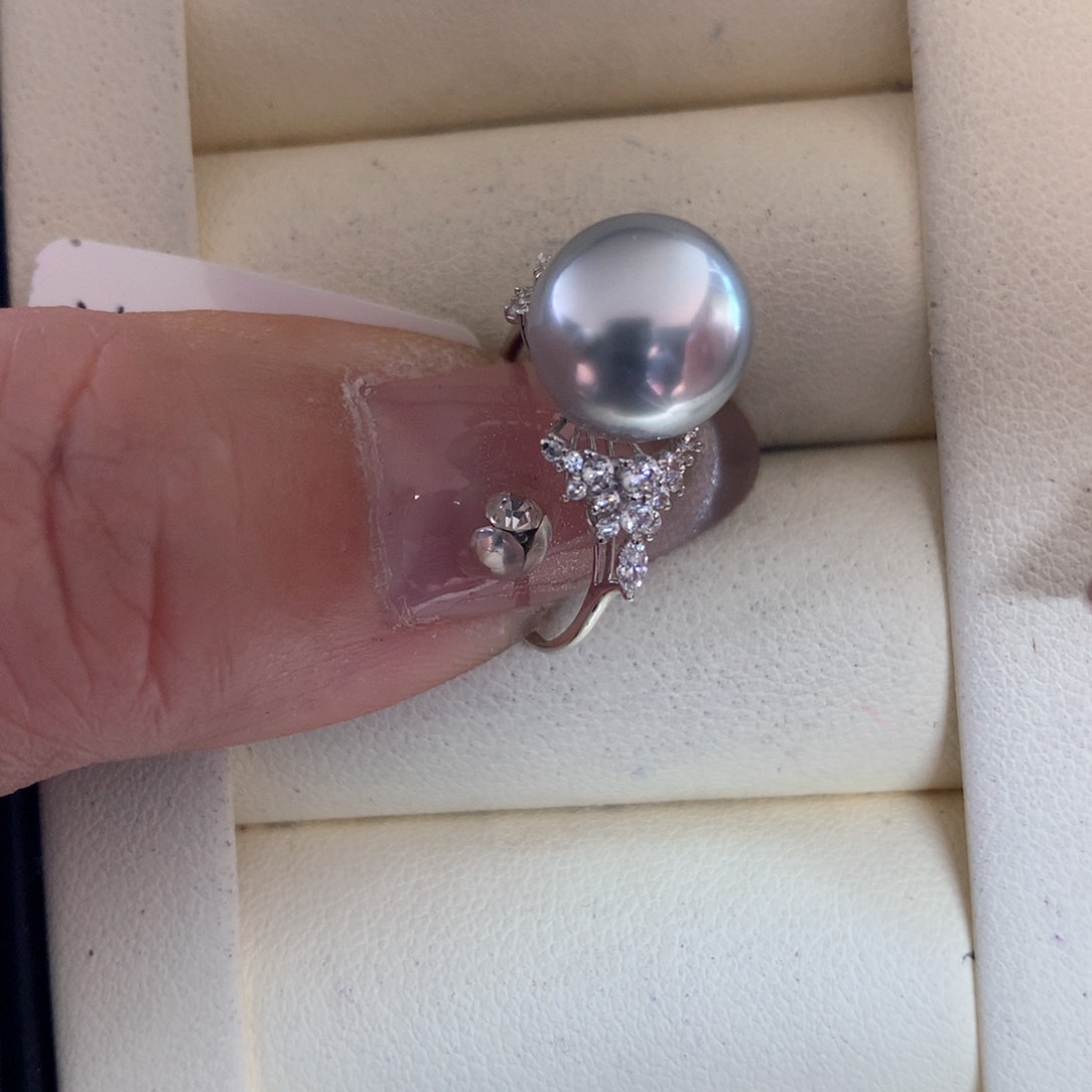 海水珍珠戒指18K金镶嵌