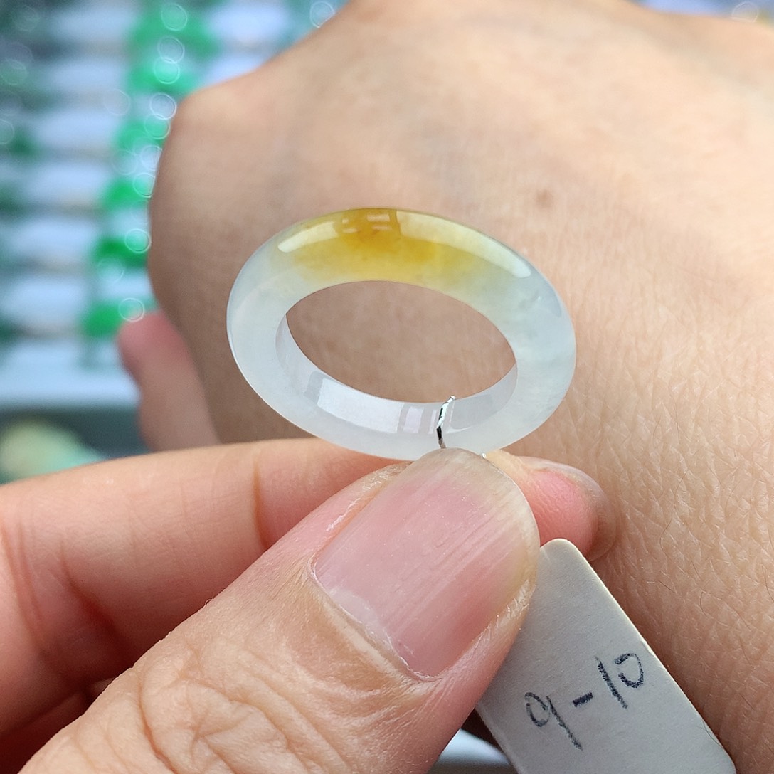 未镶嵌戒指翡翠9-10号