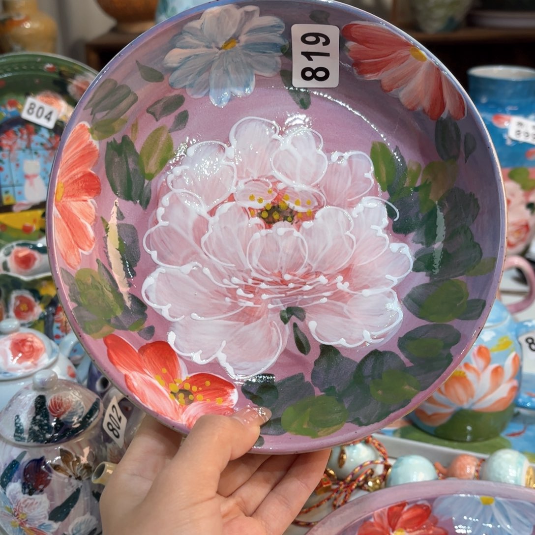 景德镇手绘高温釉下彩陶瓷茶具