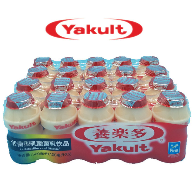 养乐多活性乳酸菌饮品原味低糖 100ml瓶装儿童饮料1020瓶整箱