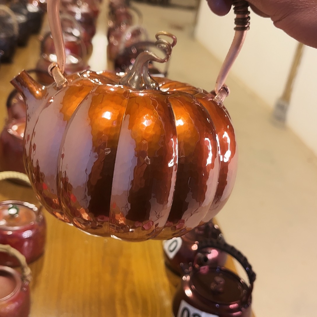 烤色南瓜壶手工锻打工艺