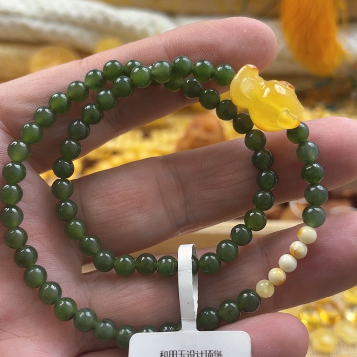 蜜蜡手串未镶嵌手串