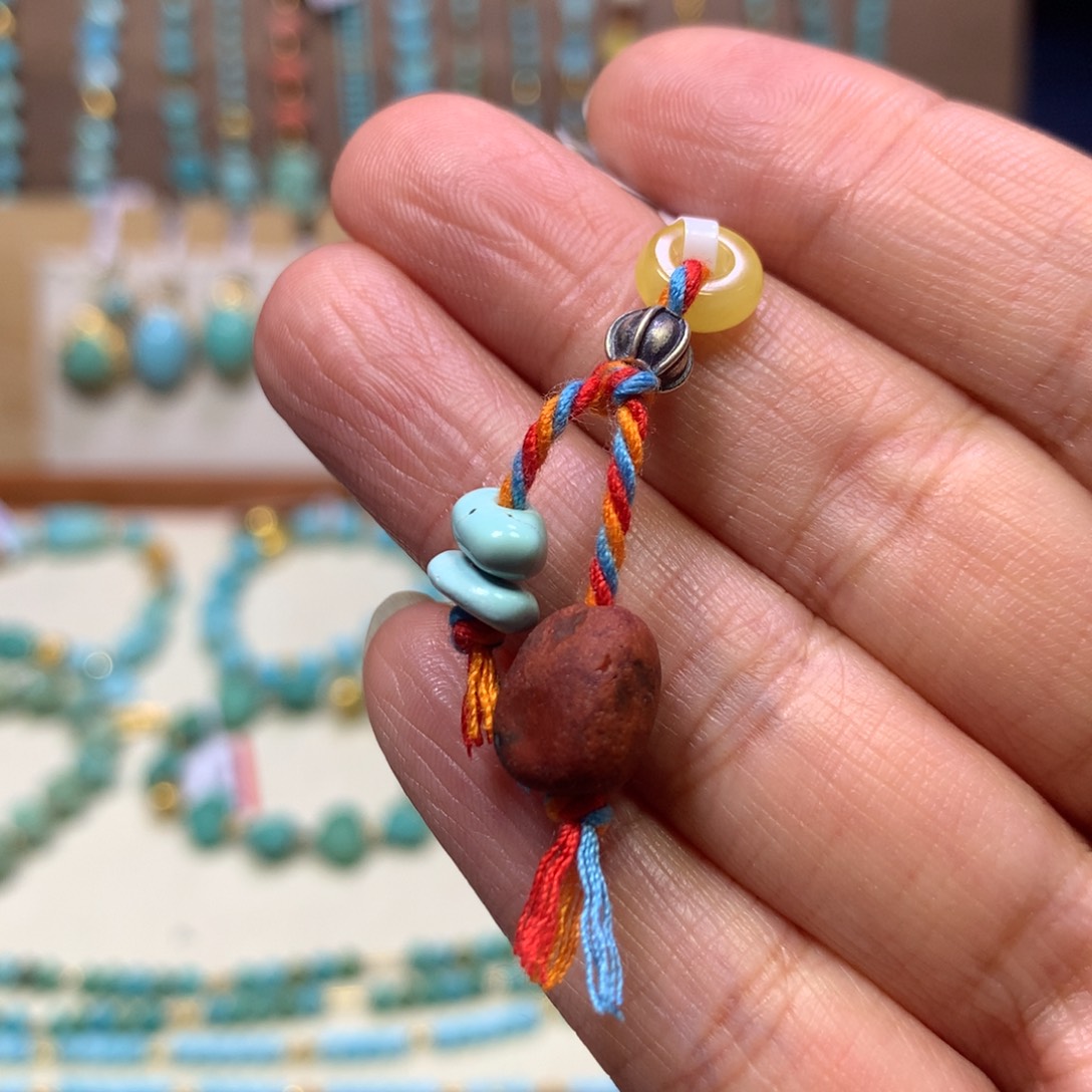 南红玛瑙银S925镶嵌挂件