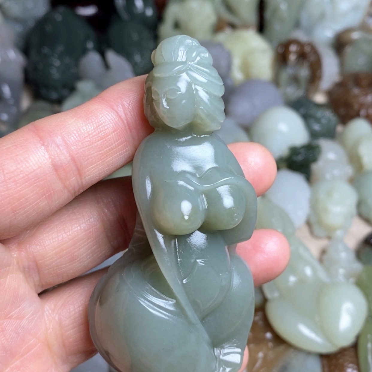 【闪购商品】和田玉挂件未镶嵌砖*